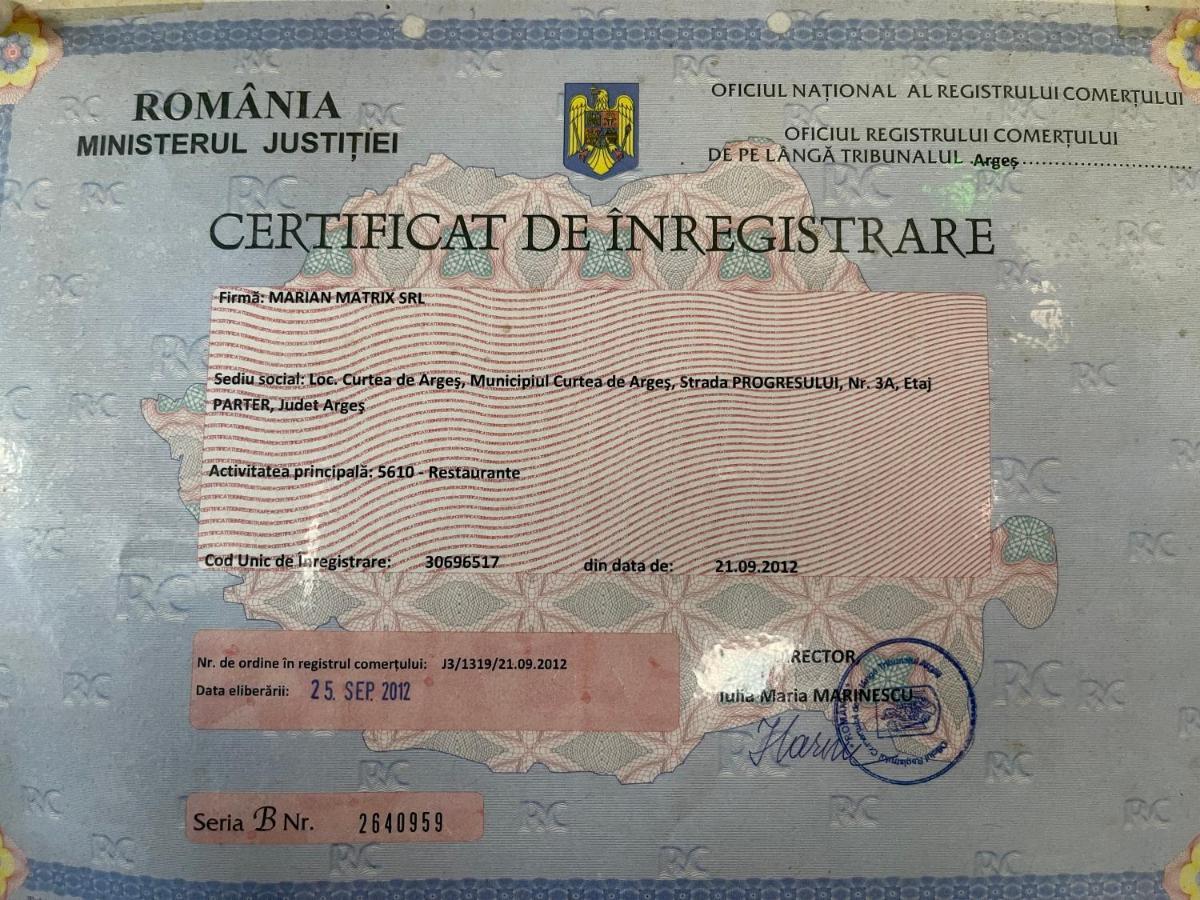 Pensiune Matrix Curtea De Arges Bagian luar foto